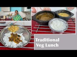 Arachuvitta Vathakuzhambu & Pooshnikai Kootu I Traditional South Indian Lunch I