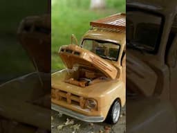 DIY Project - Ford 1952 out of wood #woodcar #ford #woodscraft #woodencar #diy