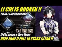 LI CHI IS BROKEN !! P0 S1 Lv 80 Deep Zone 2 Full 18 Stars Clear Showcase & Build | Black Beacon