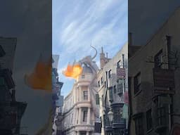 🔥 The Dragon Breathes Fire at Diagon Alley! | Wizarding World Magic #harrypotter #universalstudios