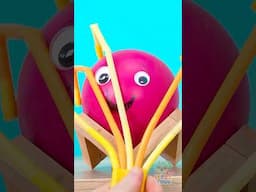 💡 So Smart! I Built A Straw Hand 🖐️ To Reach My Favorite Toy! 🎉