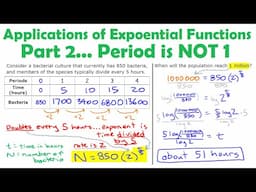 Applications of Exponential Functions - Part 2: Period NOT 1 • [7.3c/8.4d] PRE-CALCULUS 12