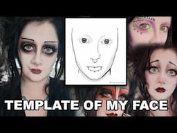 I Made a Makeup Template of My Face - Followers Design My Makeup | Black Friday