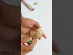 Owl with Acrylic Colour Bottle #diy #viralpost2025シ #viralvideo #viralshorts #handmade #clayart #art