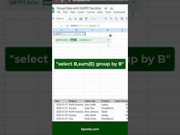 Summarize Data using Google Sheets QUERY function