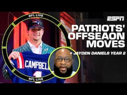 Marcus Spears evaluates Patriots’ ROSTER REBUILD 🤔 + How can teams STOP Jayden Daniels? 👀 | NFL Live