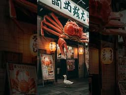 Did This Duck Just Walk Into a Crab Restaurant?! 🇯🇵🦆🦀アヒルがカニ料理店に入っちゃった！？