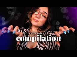 ASMR | 1 HOUR Mic Scratching COMPILATION 💖 (w/ black screen at the end)