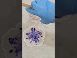 Mini alcohol ink and resin bowl
