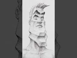 How To Draw A Giga Chad 😏 #art #drawing #foryou #shorts