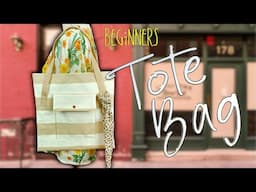 How to Sew a Simple Tote Bag | Easy Beginner Sewing Project | The Sewing Room Channel