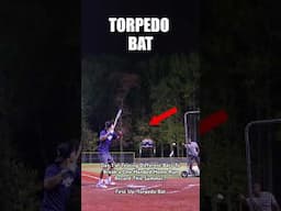 How Hard is it to Hit ONE HANDED Home Runs With a Torpedo Bat? #shorts