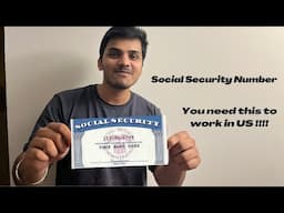 Social Security Number | You cannot work in US without this! | MS in US