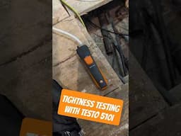 Uncle Shows How To Do Tightness Test With Testo 510i #testo #uncle #gas #app #technology