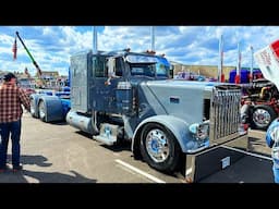 Hot-rod vibes: Full-custom '24 389 pulls dump trailers, fronts a 379 grille shell and so much more