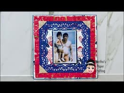 Let’s finish double scrapbook page together using Anna Griffin Seafarer Collection