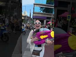 Songkran day 1 🇹🇭#songkran #bangkok #thailand #silom #shorts