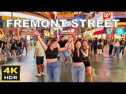 [4K HDR] Fremont Street Las Vegas Walking Tour | May 2025 | Downtown Las Vegas