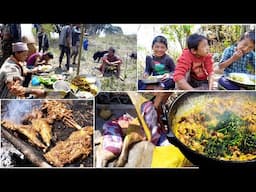 sheep meat with rice by shepherd people in the jungle || shepherd life of Nepal @ruralnepalquest