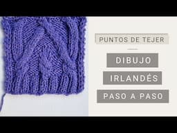 Cómo tejer punto irlandés | Con dos agujas 🧶 Tejer con Lucila