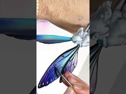 Painting butterfly wings #artwork #colors #satisfying #art