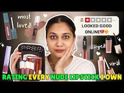 Rating Every Nude Liquid Lipstick I Own (25+ Bare Face Lip Swatches!) 💄