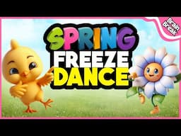 🌸🎶 Spring Yoga Freeze Dance! | Spring Brain Break | Yoga for Kids | Just Dance 🐝🌼