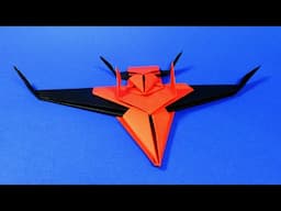 Самолетик из бумаги Оригами Истребитель Origami airplane fighter