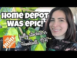 HOME DEPOT WAS SO GOOD!! 😍 Plant Shopping in Hooksett, NH 🌿 new Hoya, Alocasia & more!!