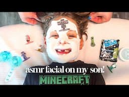 ASMR Facial with my son Jericho | Minecraft Edition