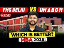 🔥FMS vs IIM ABC: ROI Battle for Indian MBA Students 💸 | Which One is Better? #mba #fms #iim #cat