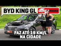 BYD King GL faz ATÉ 19 km/l e é o sedã médio MAIS ECÔNOMICO do Brasil
