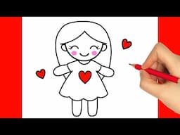 HOW TO DRAW A DOLL - HOW TO DRAW A GIRL