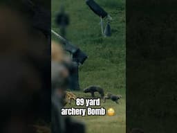 Slow Motion Long Range Archery Shot 🤯 #archery #slowmotion #slomo #joshbowmar
