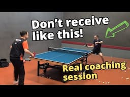 Bad return of serve … help needed! (real coaching session with Ferenc Horvath)