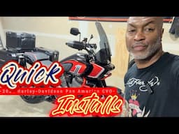 How to install exhaust system and air filter on the 2024 Harley-Davison Pan America CVO