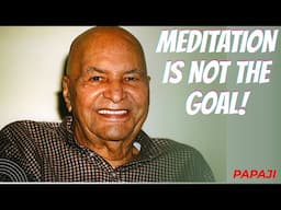 The True Purpose of Meditation | Papaji Speaks