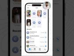 iOS 26 Phone App New Design 🔥 Liquid Glass UI in iOS26 #iOS26 #iOS