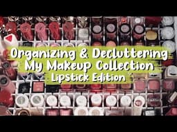 Organizing & Decluttering My Lipstick Collection! | Part 3 2025 | Julia Adams