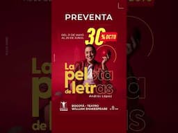 ¡Bogotá, solo por tiempo limitado! 30% dto. en La Pelota de Letras 😱🎟️ | Andrés López