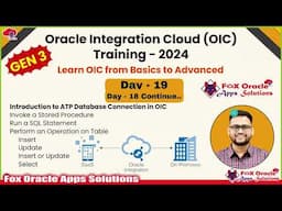 Day 19 - OIC Traning:  Introduction to ATP Database connection in OIC, Insert & update - Part 2