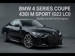 BMW 430i Coupe' M Sport (G22) : Muffler kit M Performance  #automobile