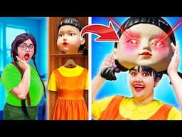 From Nerd to GIANT Squid Doll Game in real life!  How to become SGD by Crafty Hacks
