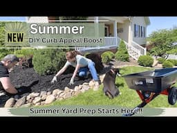 Outdoor Makeover Begins | DIY Landscaping, Mulching & Summer Prep