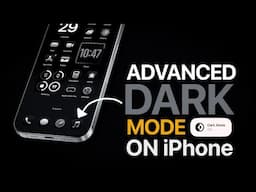 How to REMOVE iPhone Dock Background - ADVANCED DARK MODE!