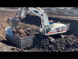 Coal Mine Opening: Caterpillar 385C Excavator Loading Coal at 60 Meters Depth - Interkat SA