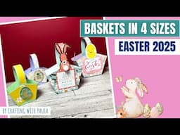 DIY Paper Easter Baskets | 4 Sizes!