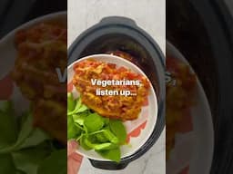 Slow cooker vegetarian pasta. Grab the recipe below 👇 #slowcookerrecipes