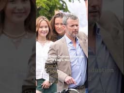 THE KING OF DENMARK LOOKS SO WORRIED. CROWN PRINCE CHRISTIAN GRADUATION #kingfrederik #queenmary