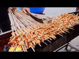 Extreme Food！Exotic Grilled Chicken Feet, Chicken Wings Grilling Skills/極限美食！異國風炭烤大雞爪, 雞翅燒烤技巧